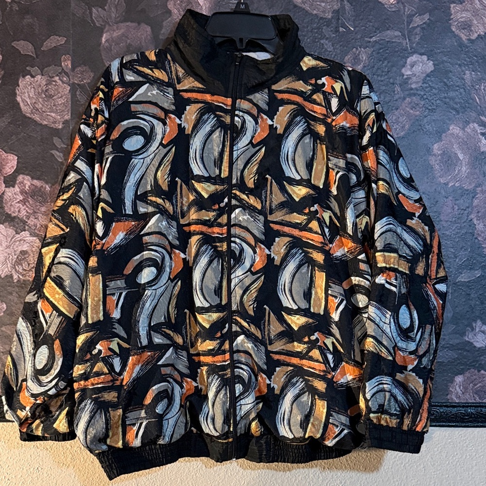 Vintage Abstract Patterned Jacket - image 1
